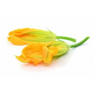 Fleurs de courgettes bio en barquette